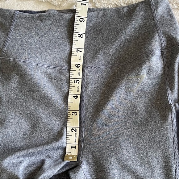 Gymshark Sleek Sculpture 2.0 Mesh Insert Leggings In Blue Steel Gray Siz… - Picture 12 of 14